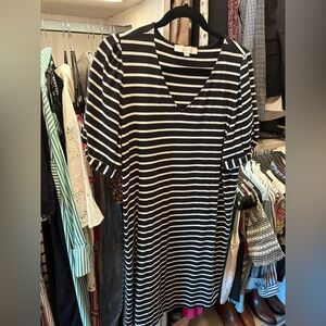 Loft dress with slight puffed sleeve- Large tall